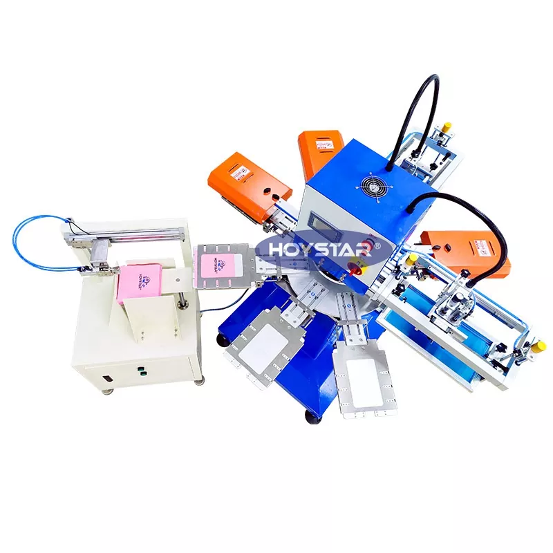 தானியங்கி 2 நிறங்கள் நாப்கின் திரை அச்சிடும் இயந்திரம்